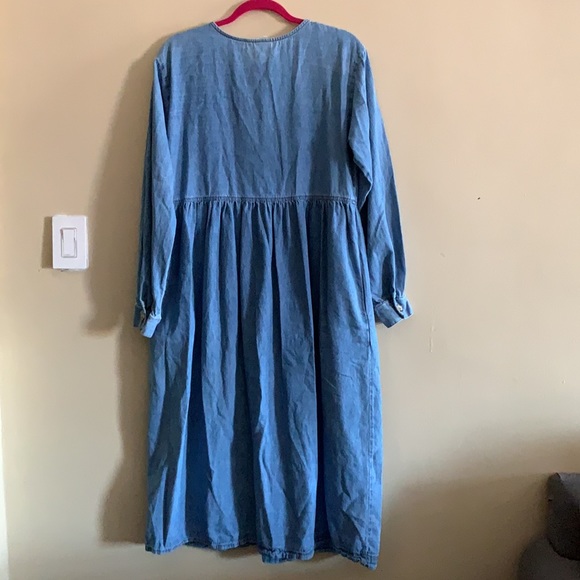 Vintage Chorus Blues Denim Maxi Dress - Picture 6 of 13